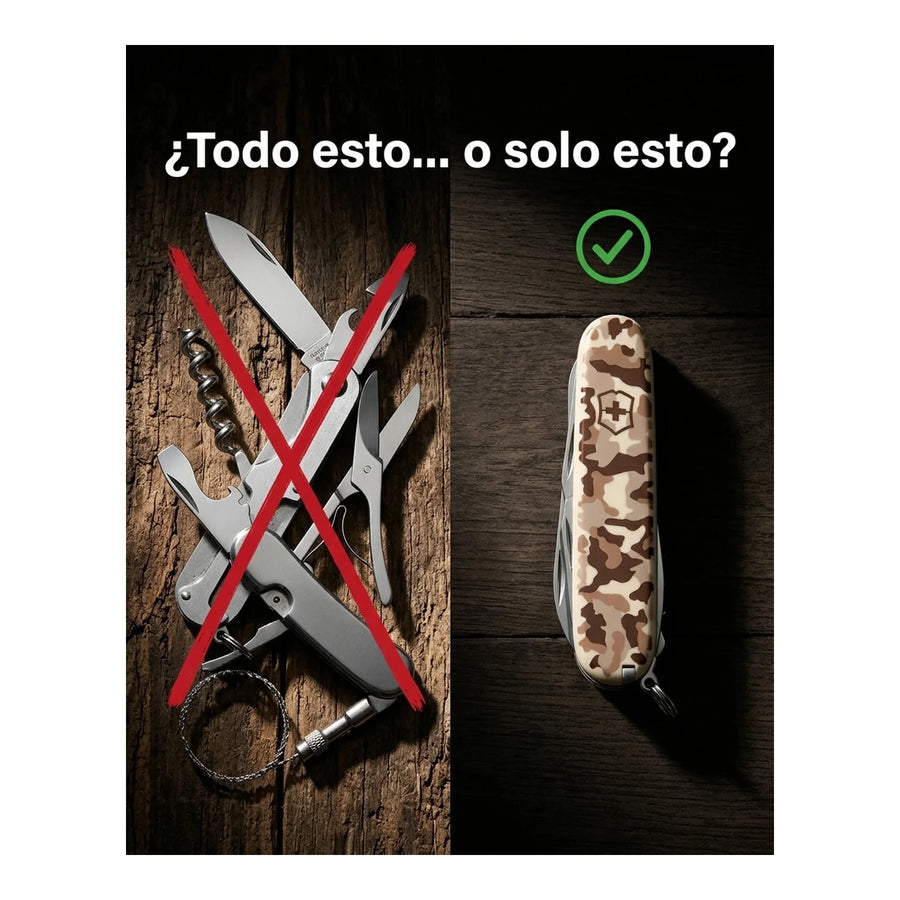 Navaja Cortapluma  Victorinox Hunstman 1.3713.941 Camuflaje + Grabado Personalizado