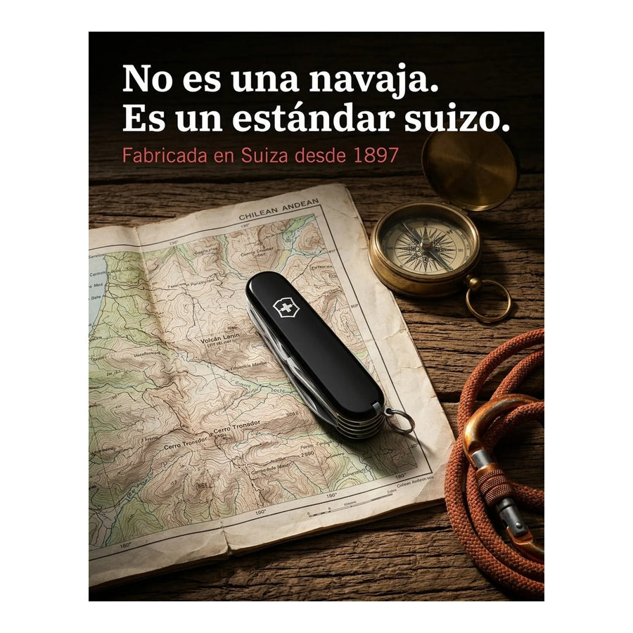 Navaja Cortapluma  Victorinox Hunstman Negra 1.3713.3 + Grabado Personalizado