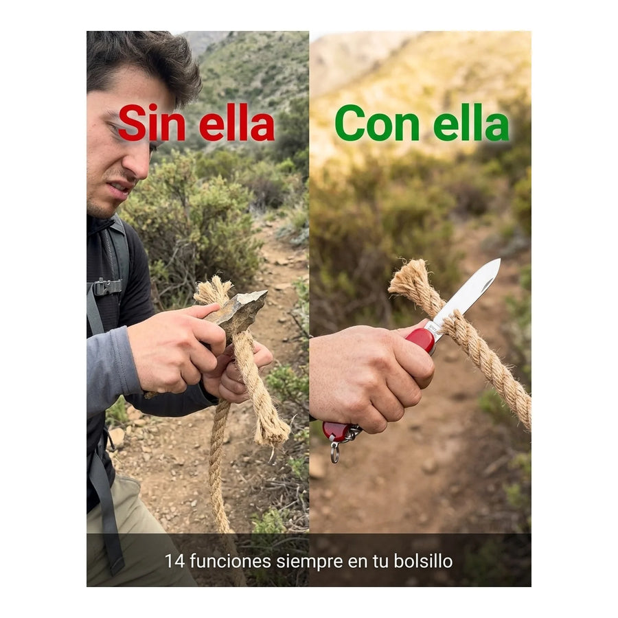 Navaja Cortapluma  Victorinox Climber Roja 1.3703 + Grabado Personalizado