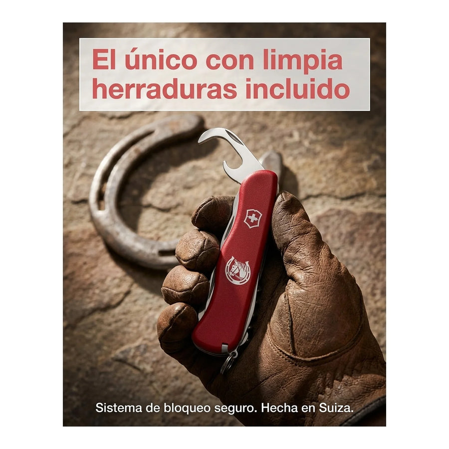 Navaja Cortapluma  Victorinox Equestrian Roja 0.8583 Rodeo + Grabado Personalizado