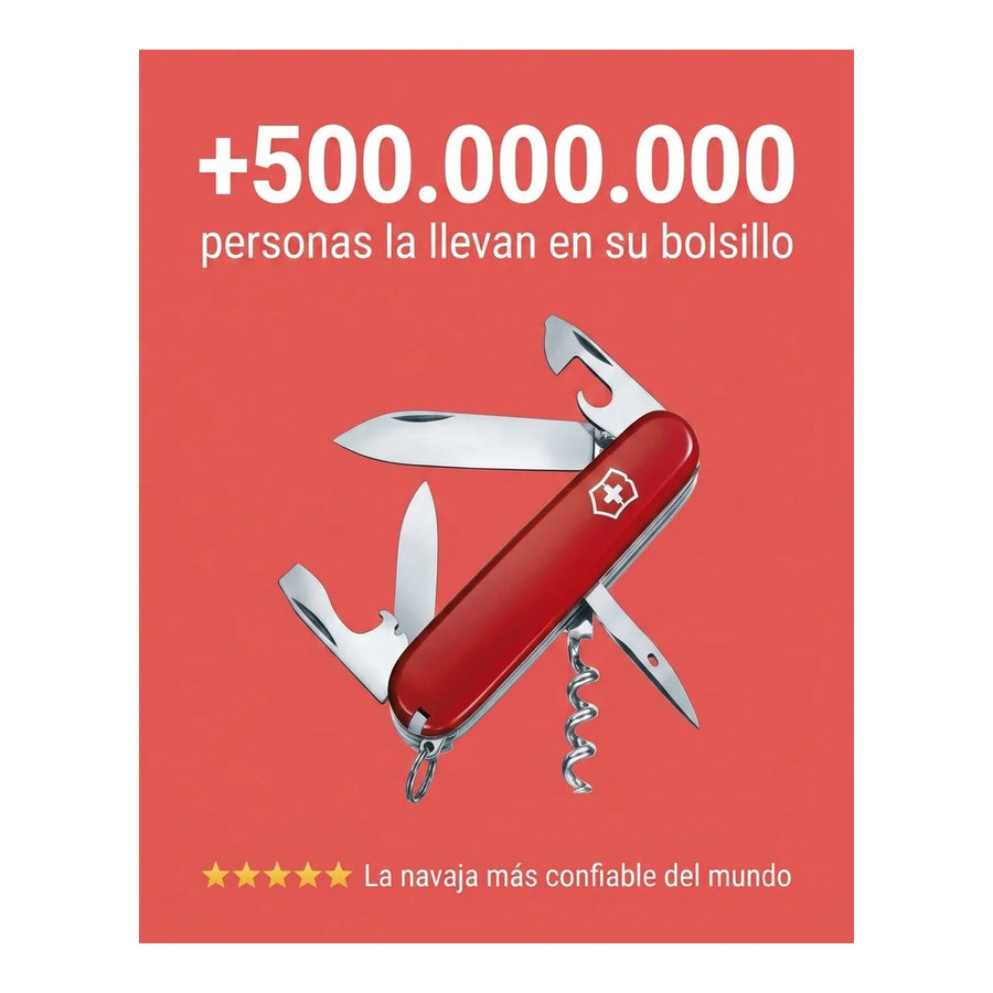 Navaja Cortapluma  Victorinox Spartan Roja 1.3603 + Grabado Personalizado