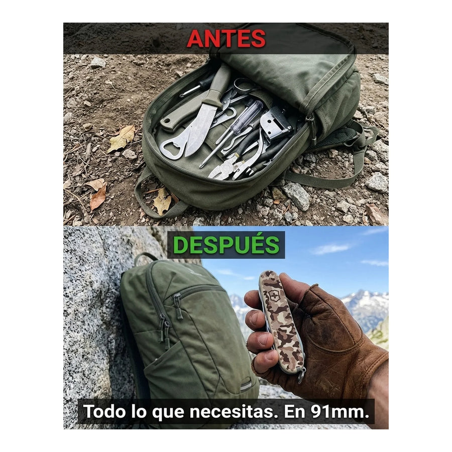 Navaja Cortapluma  Victorinox Hunstman 1.3713.941 Camuflaje + Grabado Personalizado