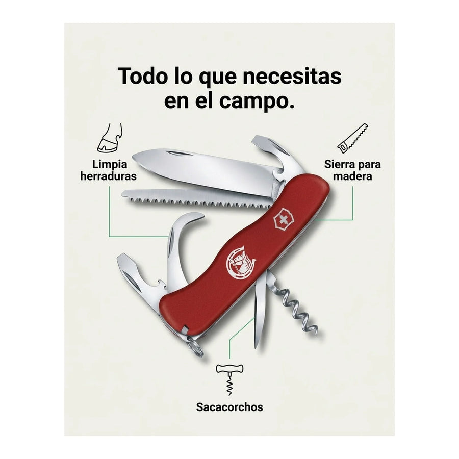 Navaja Cortapluma  Victorinox Equestrian Roja 0.8583 Rodeo + Grabado Personalizado