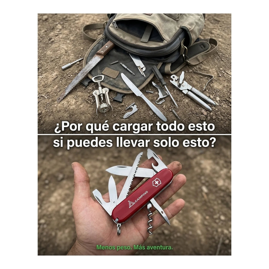 Navaja Cortapluma  Victorinox Camper Roja 1.3613 + Grabado Personalizado