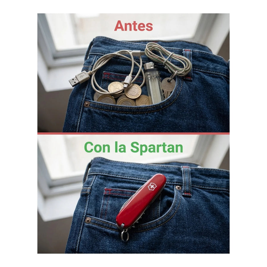 Navaja Cortapluma  Victorinox Spartan Roja 1.3603 + Grabado Personalizado