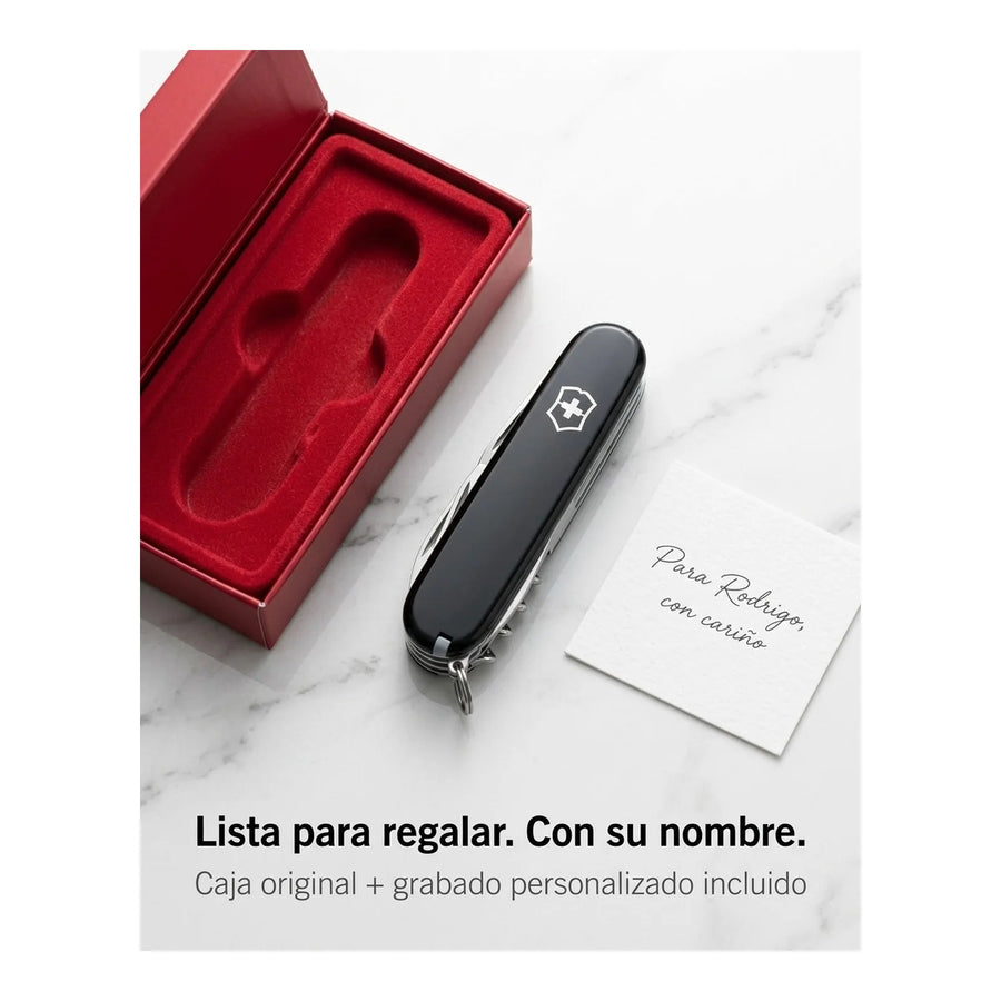 Navaja Cortapluma  Victorinox Spartan Negra 1.3603.3 + Grabado Personalizado
