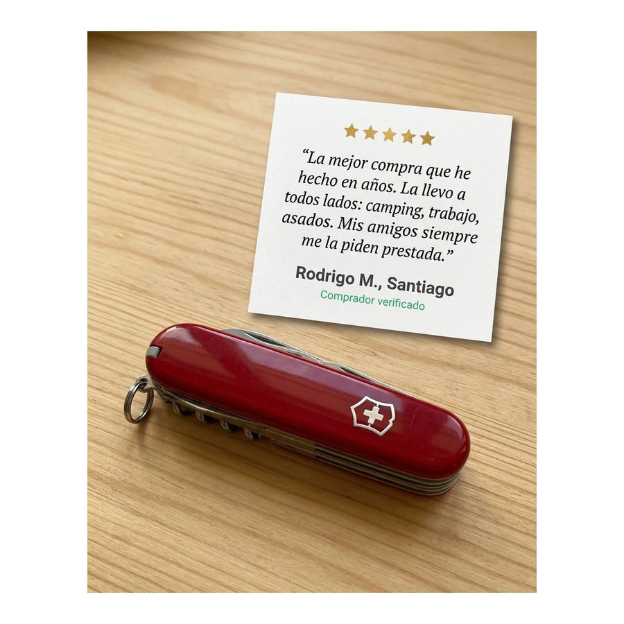 Navaja Cortapluma  Victorinox Spartan Roja 1.3603 + Grabado Personalizado