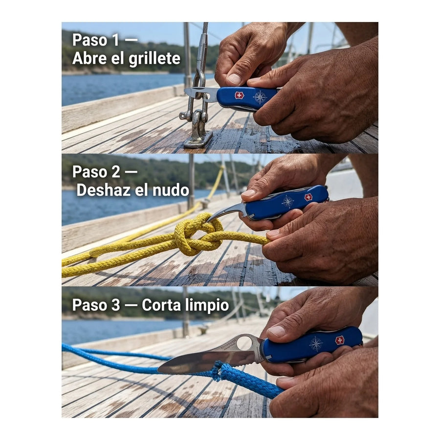 Navaja Cortapluma  Victorinox Skipper Pro 0.8503.2mw Patrón + Grabado Personalizado