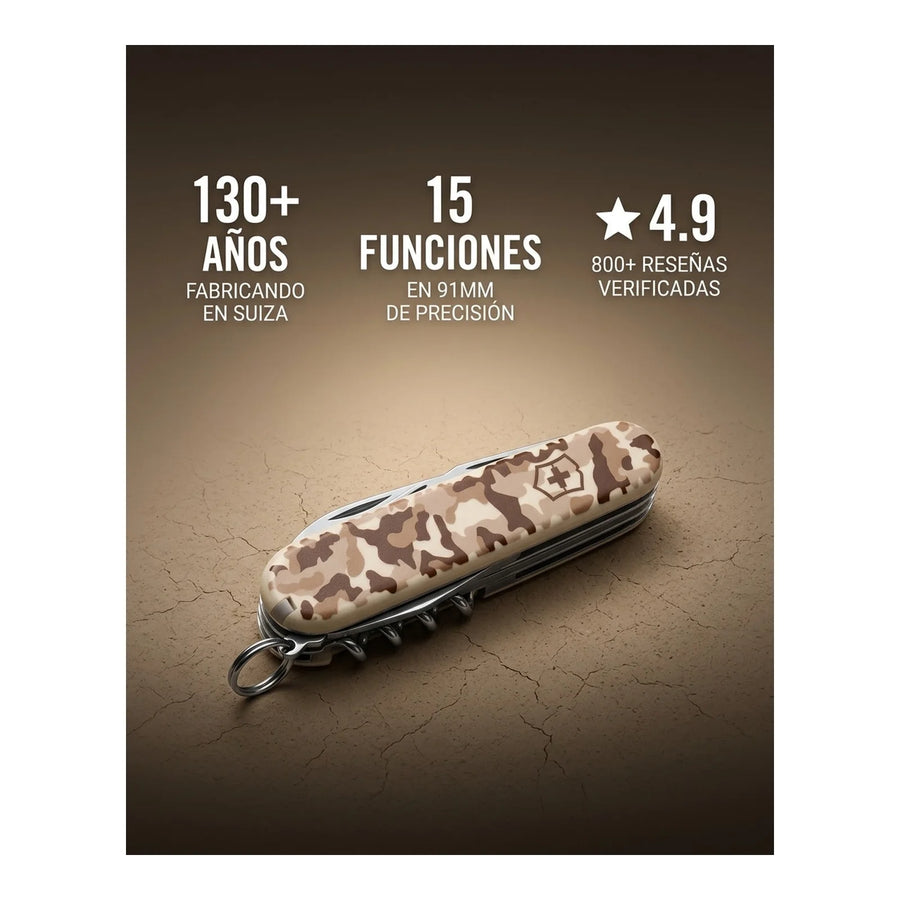 Navaja Cortapluma  Victorinox Hunstman 1.3713.941 Camuflaje + Grabado Personalizado
