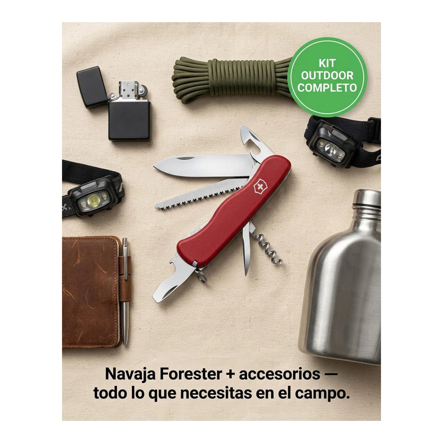 Navaja Cortapluma  Victorinox Forester Roja 0.8363 Premium + Grabado Personalizado