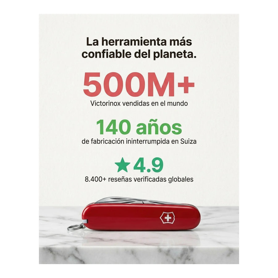 Navaja Cortapluma  Victorinox Recruit Roja 0.2503 Premium + Grabado Personalizado