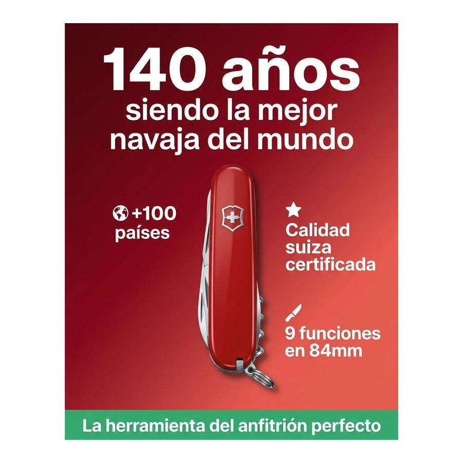 Navaja Cortapluma  Victorinox Waiter Roja 0.3303 Mesero + Grabado Personalizado