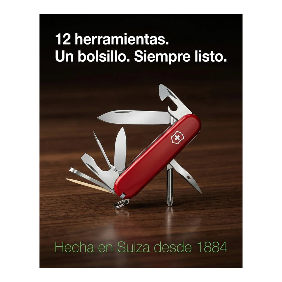 Navaja Suiza Cortapluma Victorinox Tinker Roja 1.4603 + Grabado Personalizado