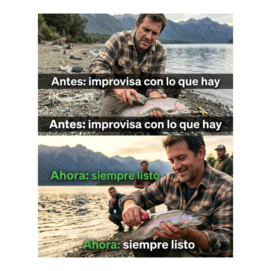 Navaja Suiza Cortapluma Victorinox Fisherman 1.4733.72 Pesca + Grabado Personalizado