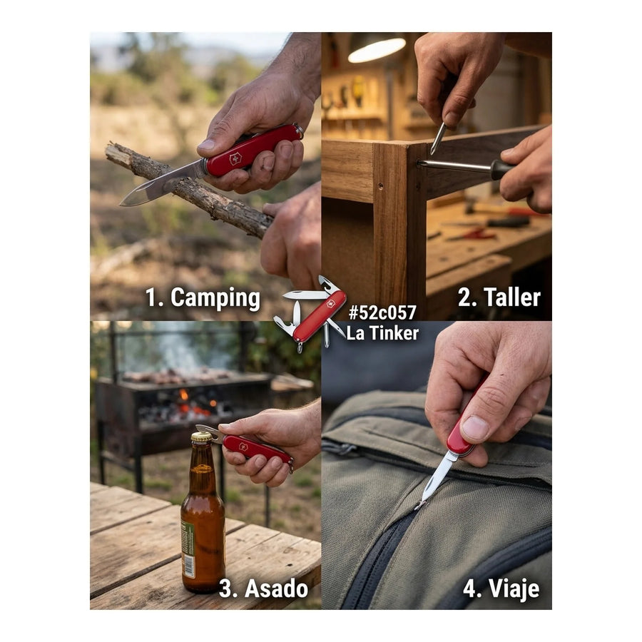 Navaja Suiza Cortapluma Victorinox Tinker Roja 1.4603 + Grabado Personalizado