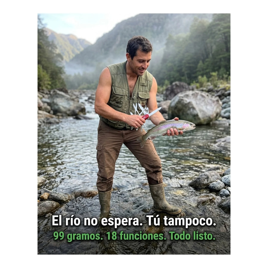 Navaja Suiza Cortapluma Victorinox Fisherman 1.4733.72 Pesca + Grabado Personalizado