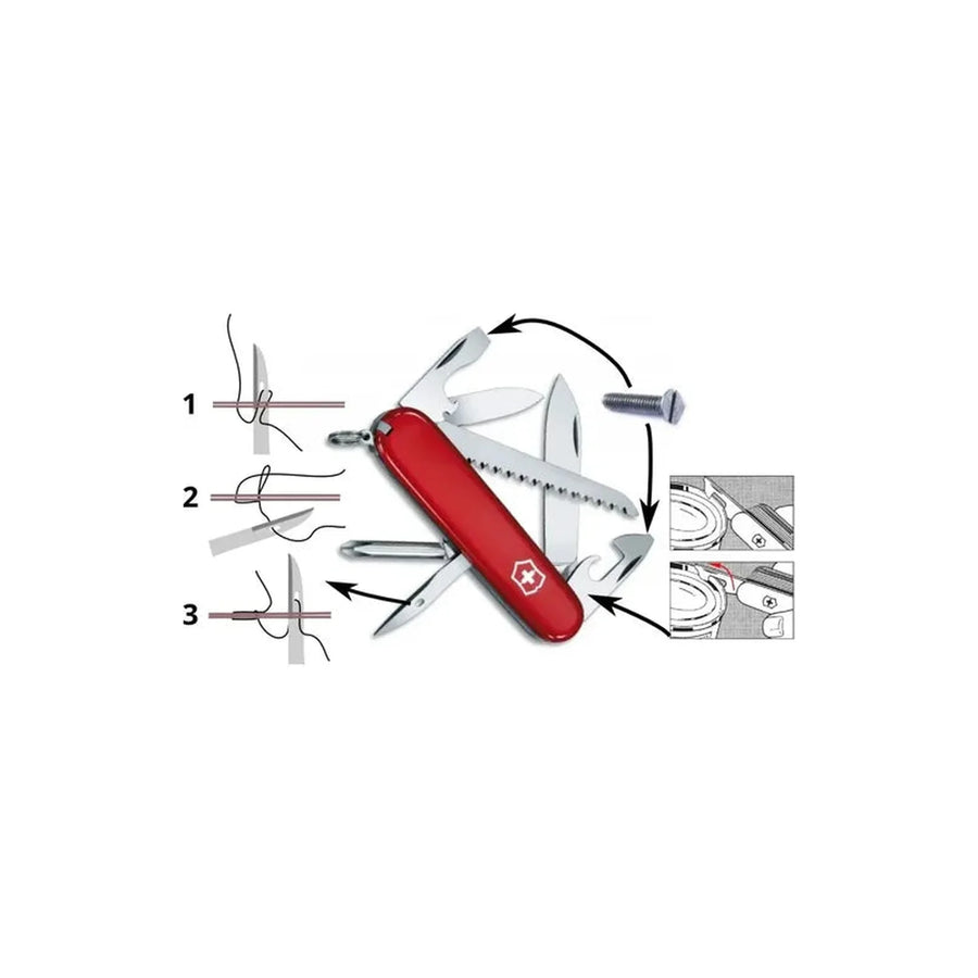 Navaja Victorinox Hiker Rojo 1.4613 + Grabado Personalizado
