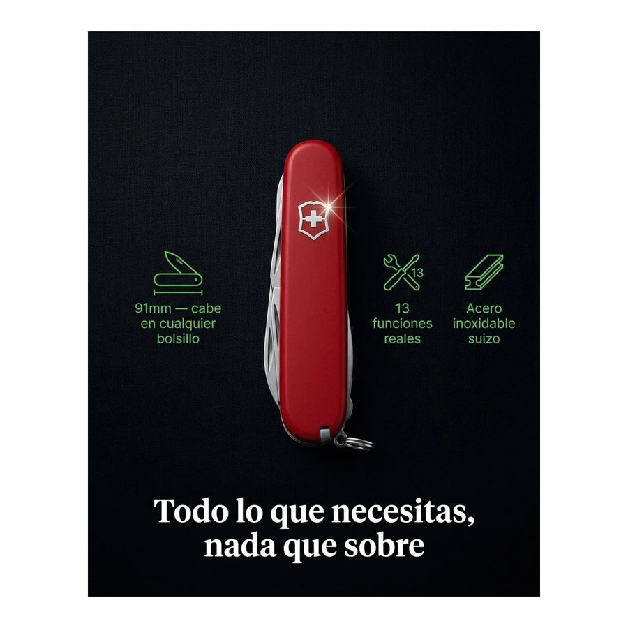 Navaja Victorinox Hiker Rojo 1.4613 + Grabado Personalizado