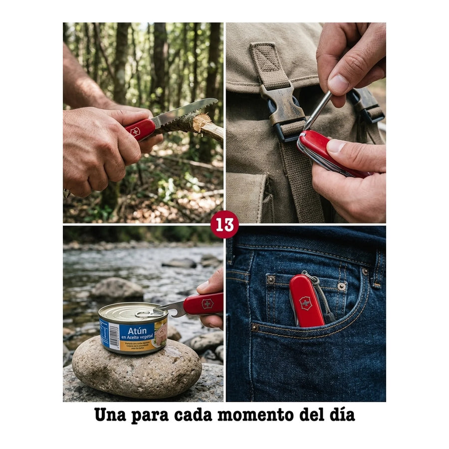 Navaja Victorinox Hiker Rojo 1.4613 + Grabado Personalizado