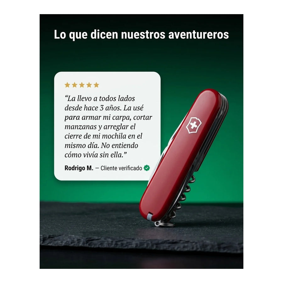 Navaja Victorinox Hiker Rojo 1.4613 + Grabado Personalizado