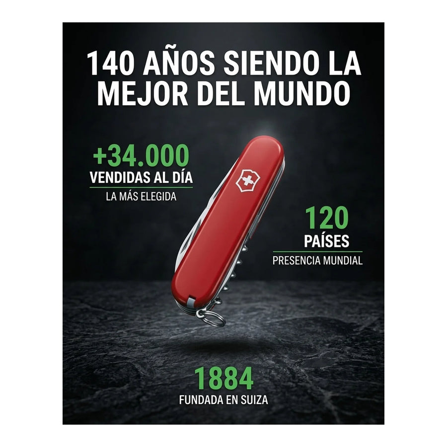 Navaja Victorinox Hiker Rojo 1.4613 + Grabado Personalizado