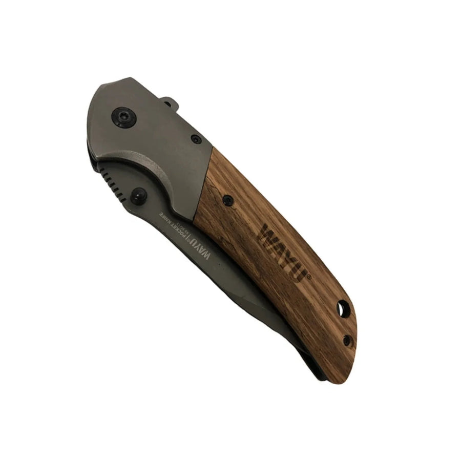 Navaja Wayu Cortapluma Pocket Knife 22 Cm Mango Madera