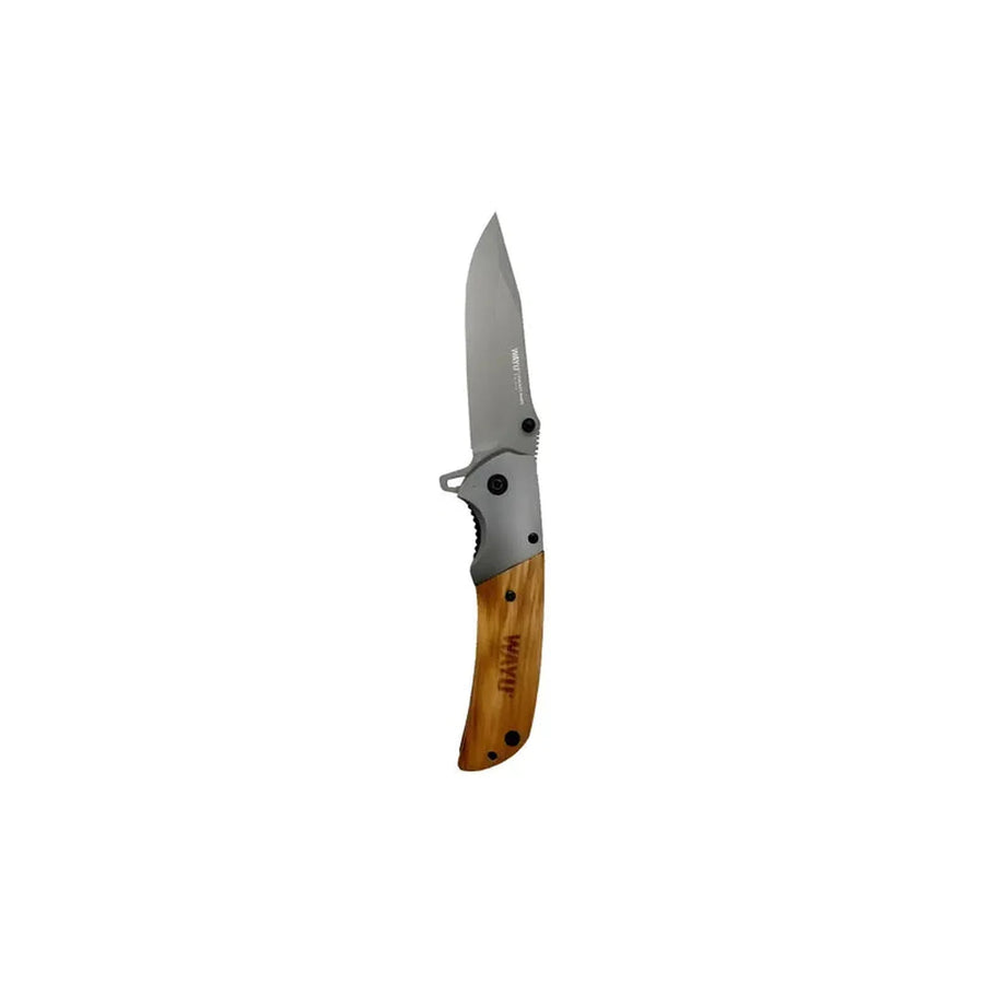 Navaja Wayu Cortapluma Pocket Knife 22 Cm Mango Madera + Grabado Personalizado