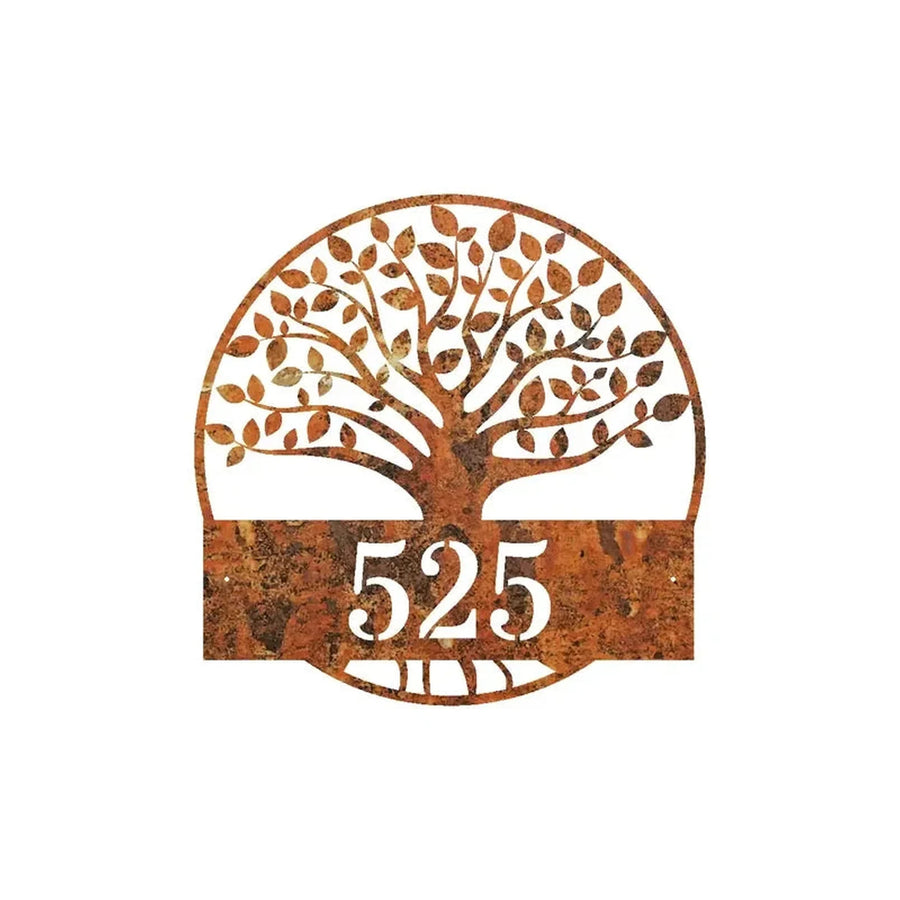 Número de Casa Árbol Fierro 25x25 2mm - foto 4