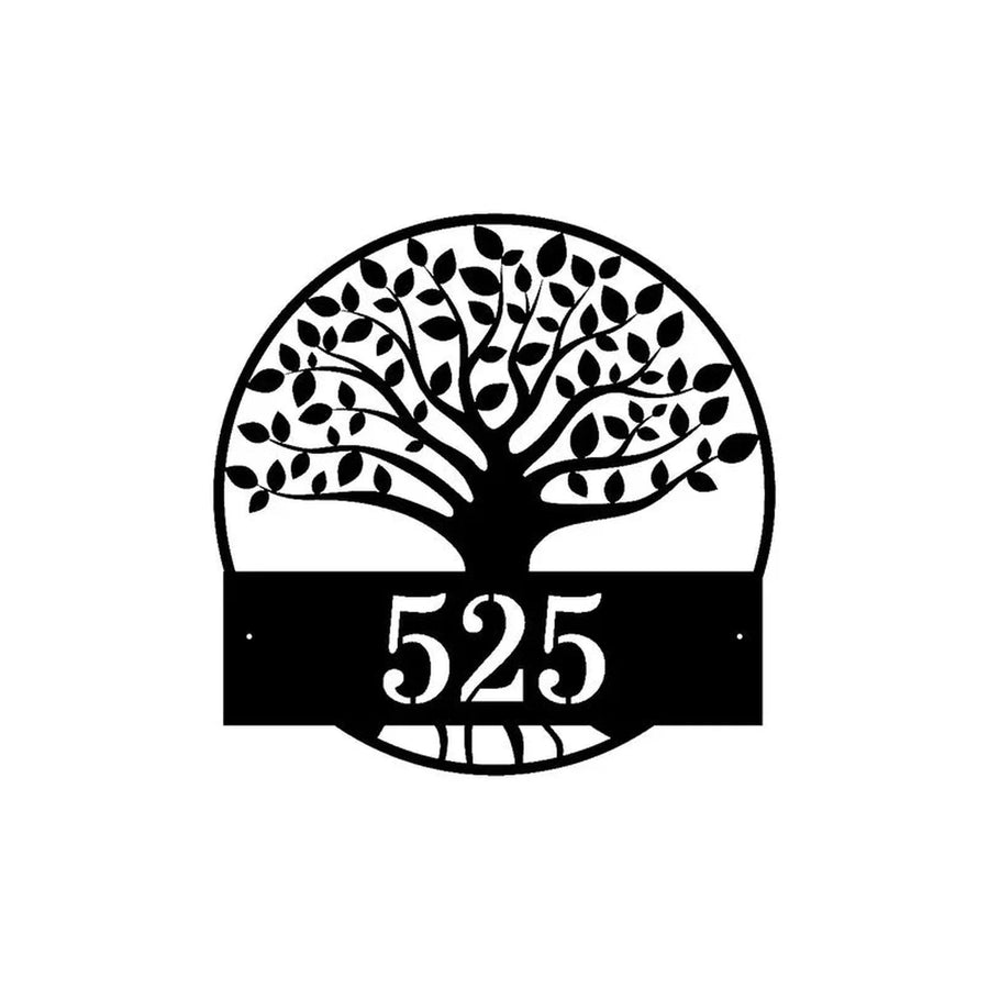 Número de Casa Árbol Fierro 25x25 2mm - foto 5