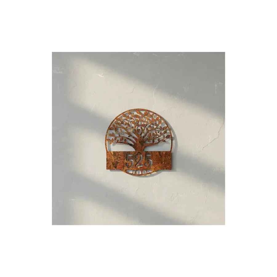 Número de Casa Árbol Fierro 25x25 2mm - foto 6