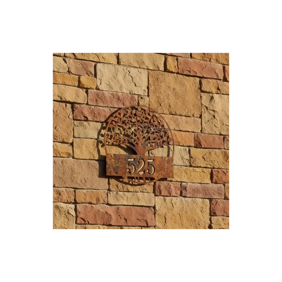 Número de Casa Árbol Fierro 25x25 2mm - foto 7