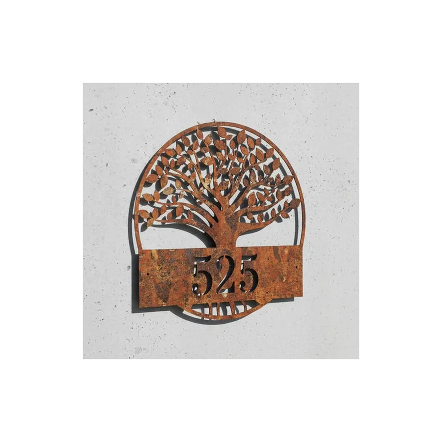 Número de Casa Árbol Fierro 25x25 2mm - foto 8