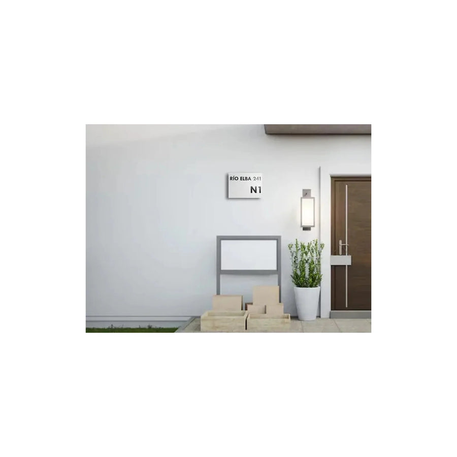 Número de Casa Cuadrado 30x30 Blanco - foto 4