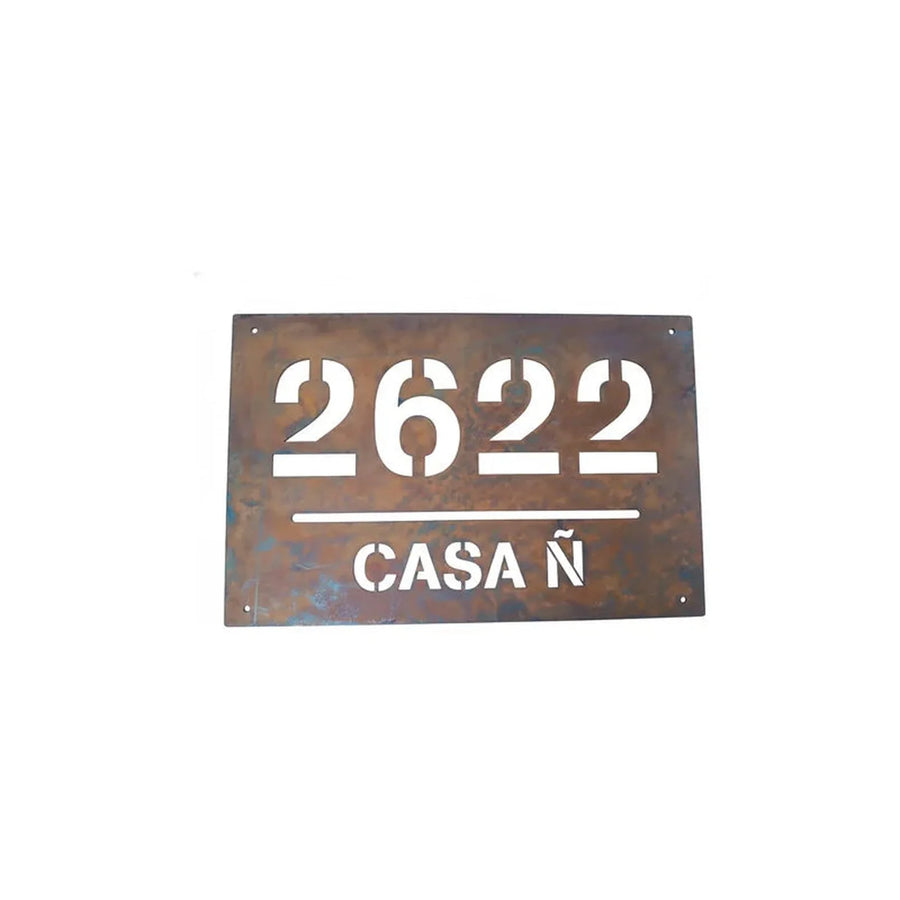 Número de Casa Metálico Minimalista 20x30 - foto 4
