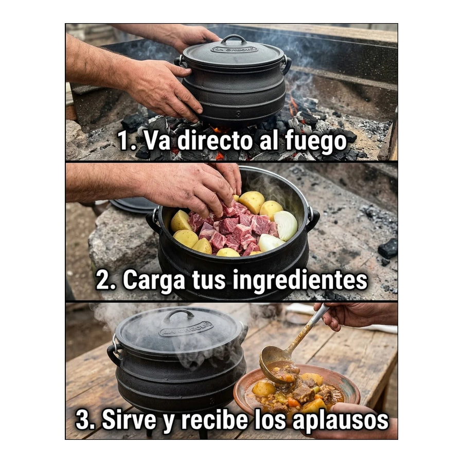 Olleta De Fierro Fundido 8 Litros #3