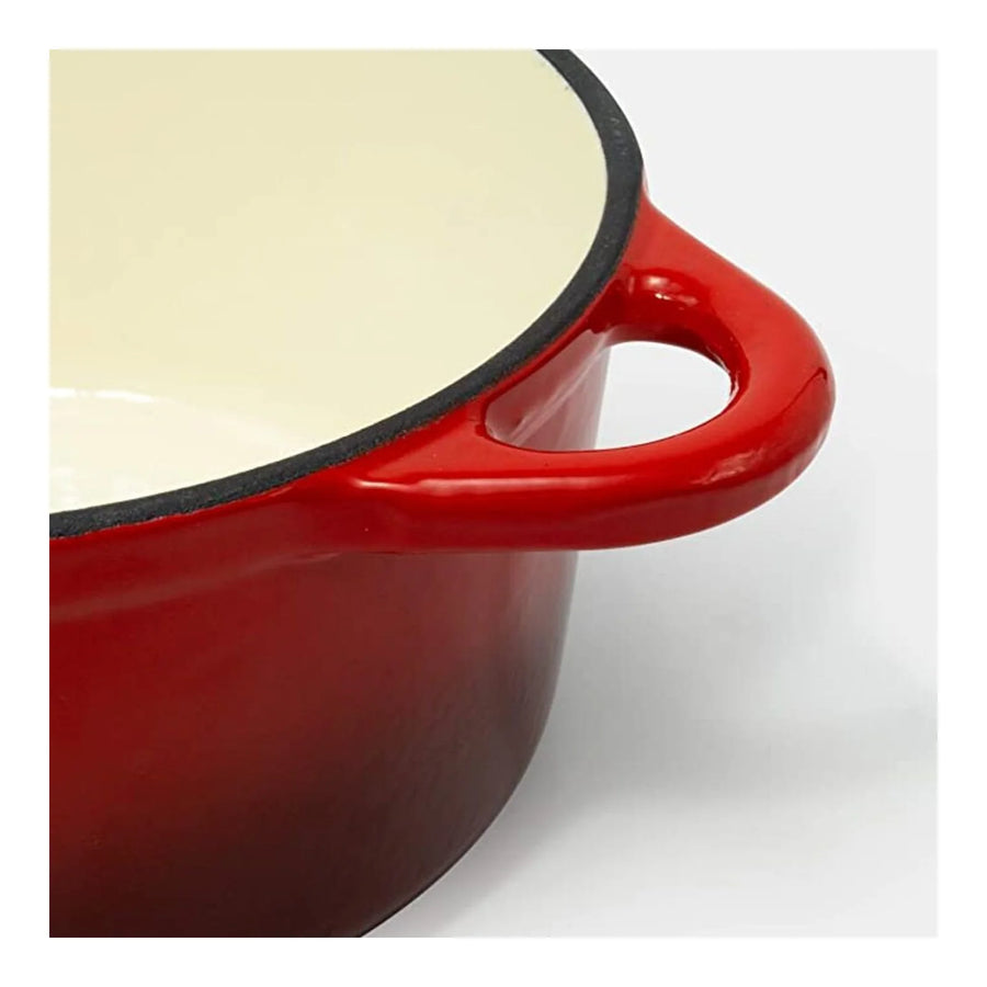 Olla Fierro Fundido Esmaltado 24cm Roja