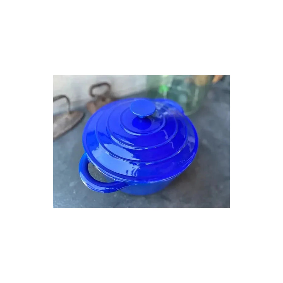 Olla Fierro Fundido Esmaltado 22cm 2 Colores + Envío Gratis