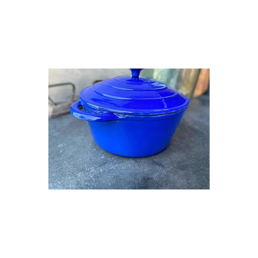 Olla Fierro Fundido Esmaltado 22cm 2 Colores + Envío Gratis