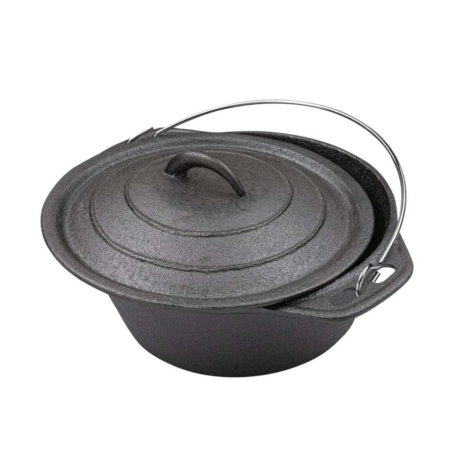 Olla Holandesa 25cm Hierro Fierro Con Alzador Premium