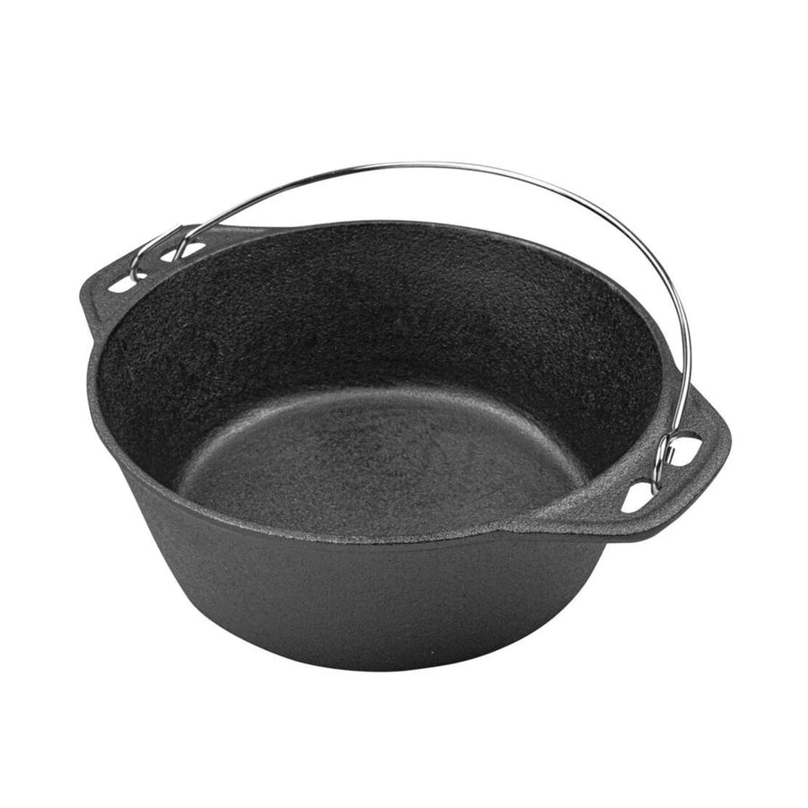 Olla Holandesa 25cm Hierro Fierro Con Alzador Premium (foto 2)