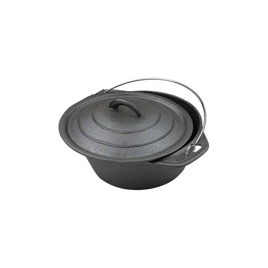 Olla Holandesa 25cm Hierro Fierro Con Alzador Premium