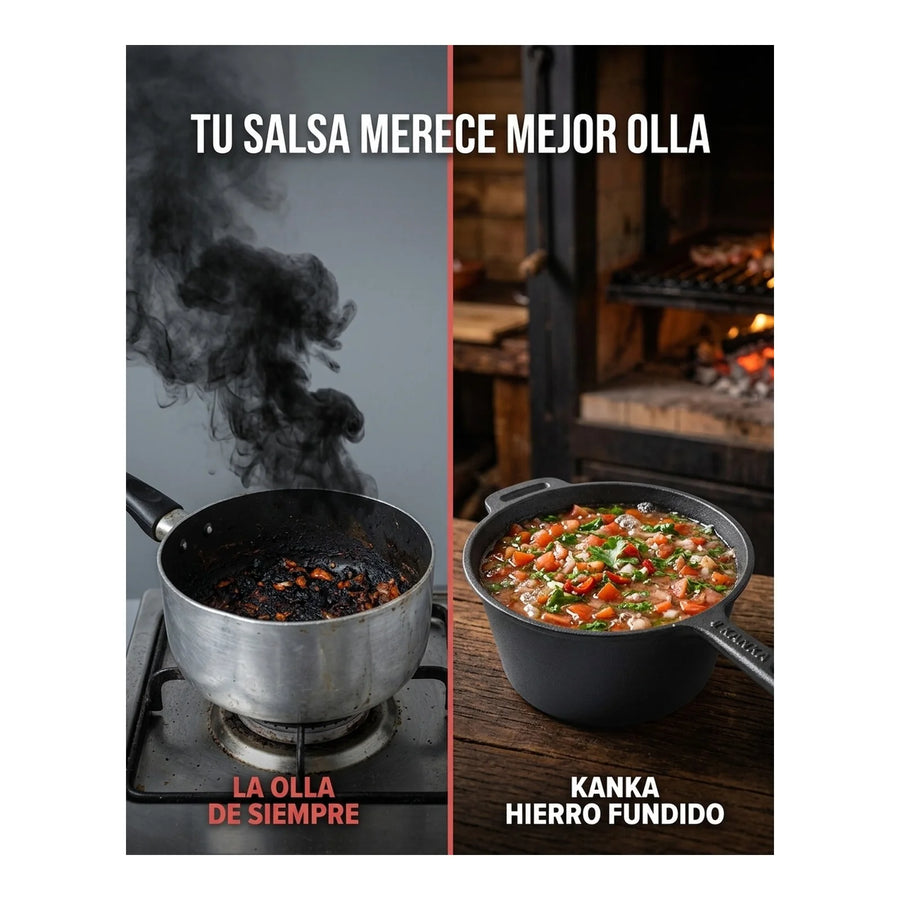 Olla Salsera Kanka Hierro Fundido