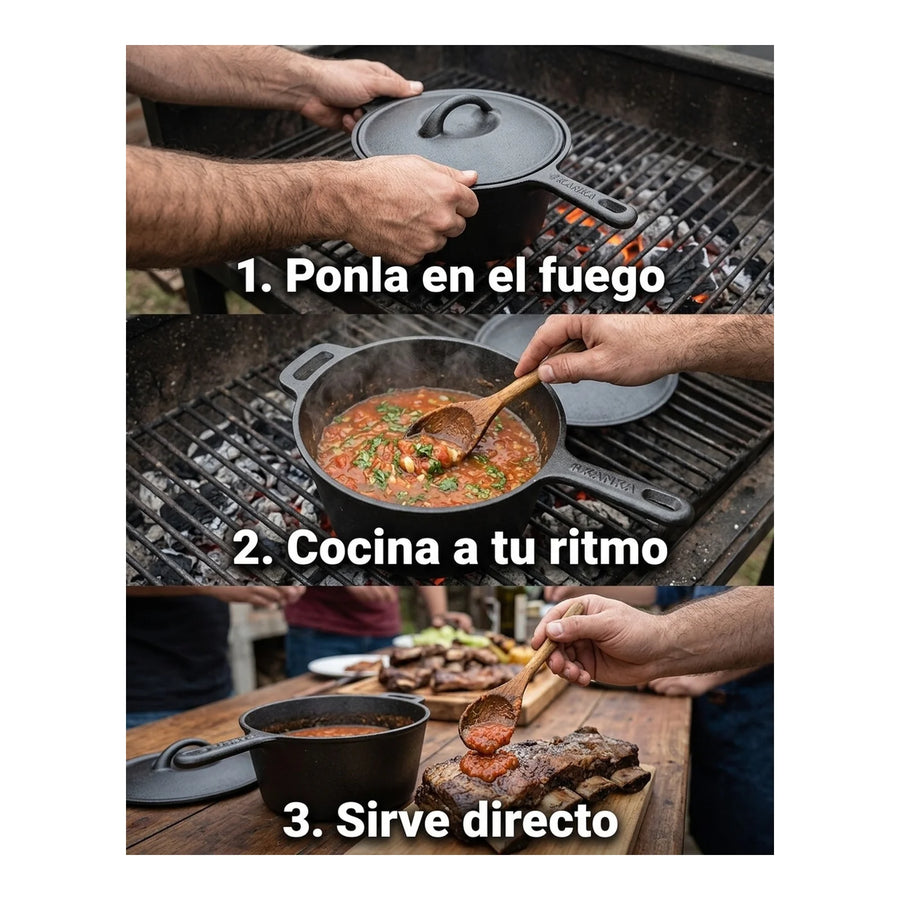 Olla Salsera Kanka Hierro Fundido