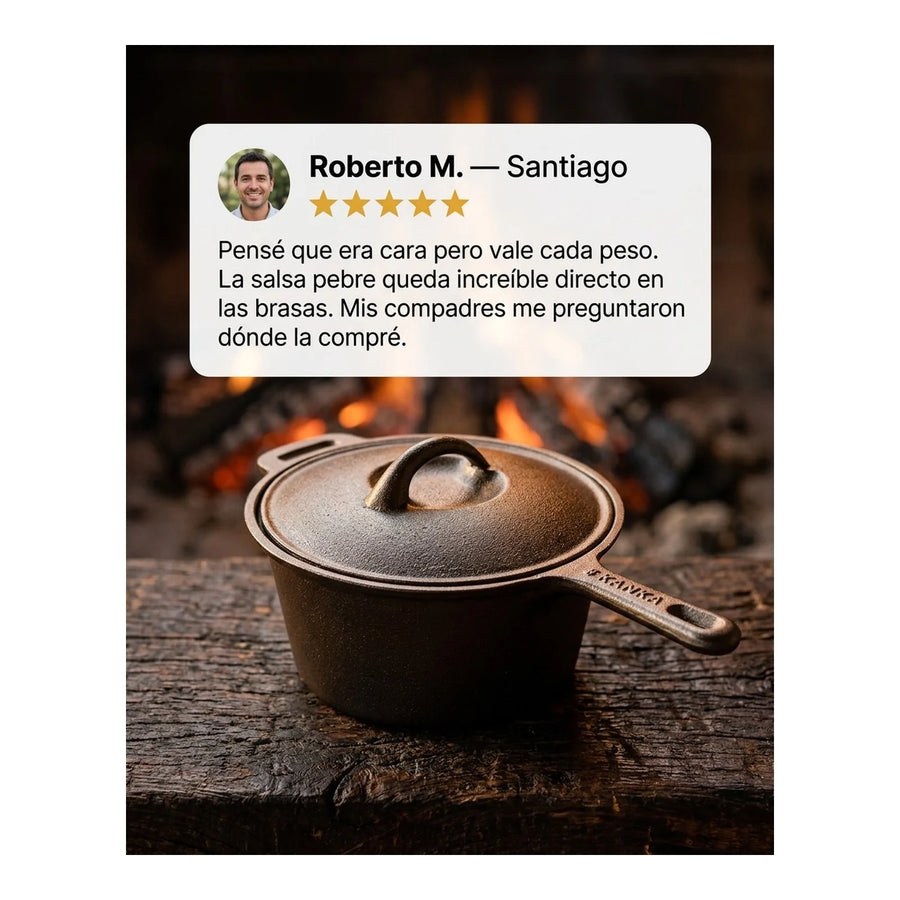 Olla Salsera Kanka Hierro Fundido