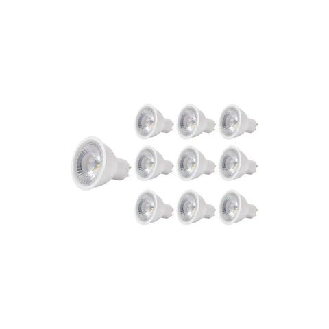 Pack 10 Ampolletas GU10 7W Dicroicas Luz Fría