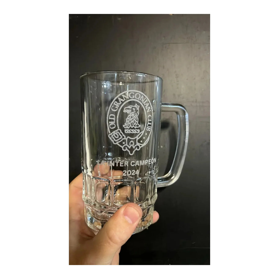 Pack 6 Vasos Shoperos Bavaria 564ml + Diseño Personalizado Grabado Láser