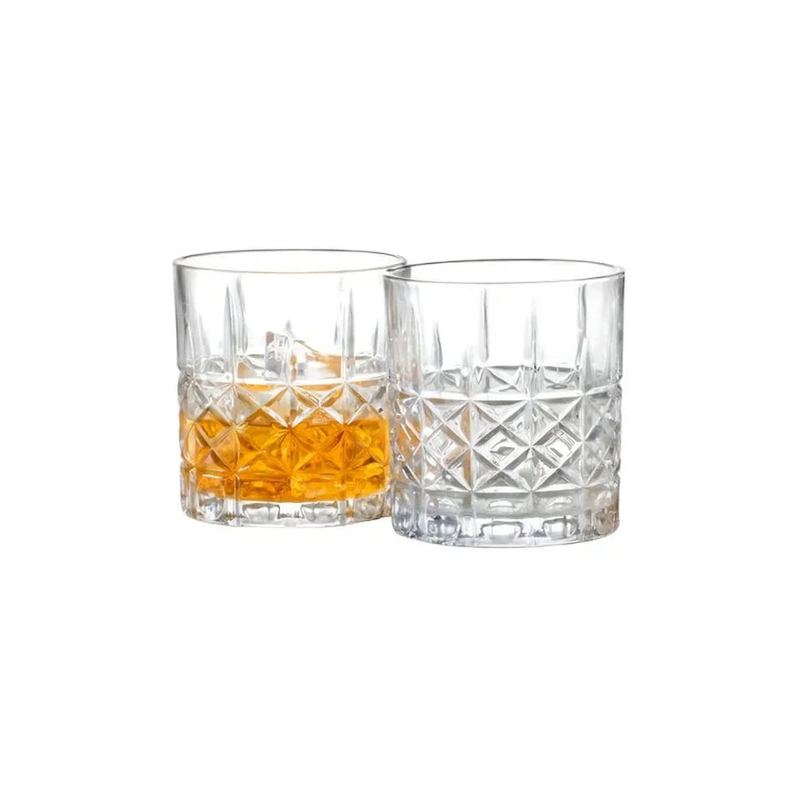 Pack De 6 Vasos Allegra Stirling Para Whisky De Vidrio, 330 Ml