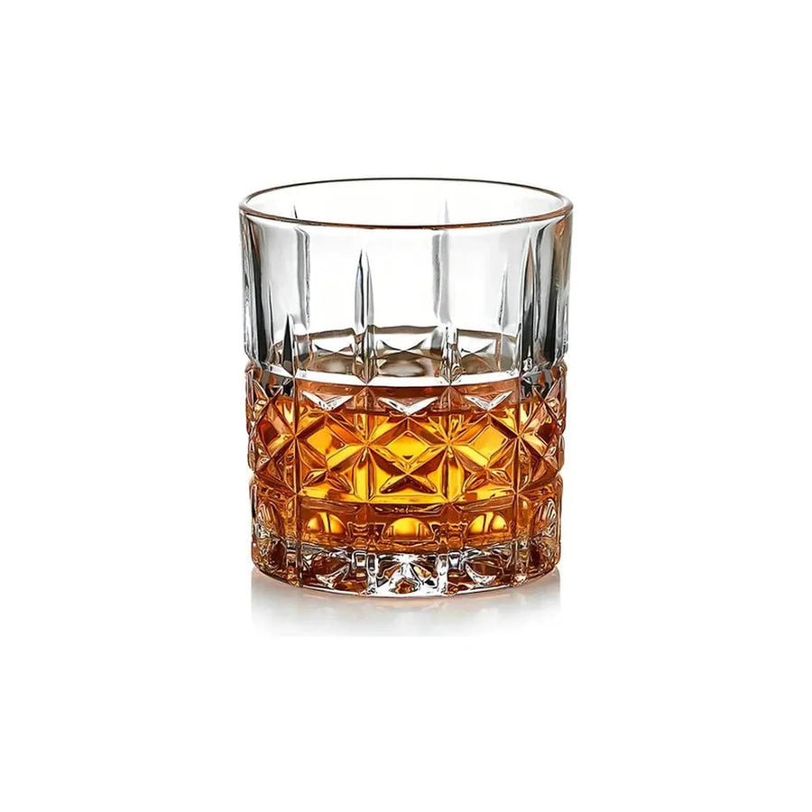 Pack De 6 Vasos Allegra Stirling Para Whisky De Vidrio, 330 Ml