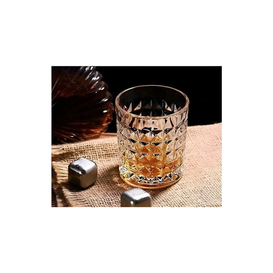 Pack De 6 Vasos Allegra Stirling Para Whisky De Vidrio, 330 Ml