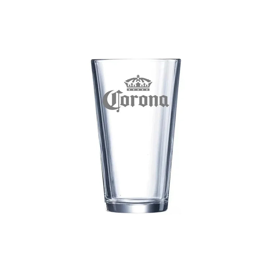 Pack X12 Vasos Grabado Corona Casale 490ml Azul Transparente